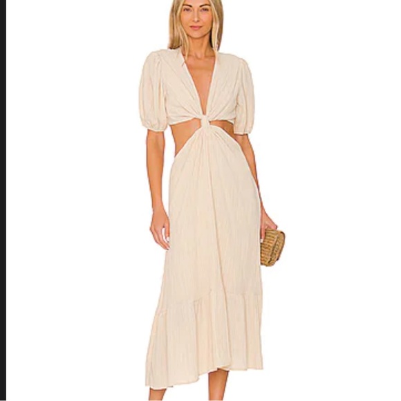 Line & Dot Dresses & Skirts - ELLA MIDI DRESS IN EGGSHELL